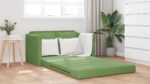 vidaXL Pohovka Svetlozelená Tkanina, Drevo Dvojmiestna Pohovka – Obrázok 4