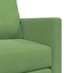 vidaXL Pohovka Svetlozelená Tkanina, Drevo Dvojmiestna Pohovka – Obrázok 9