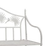 vidaXL Lavička Biela Kov 104 x 52.5 x 89 cm Odolná na Dlhé Roka – Obrázok 7