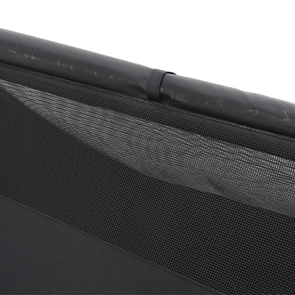 vidaXL Psia búda Čierna Polyester a Oceľ – Obrázok 8