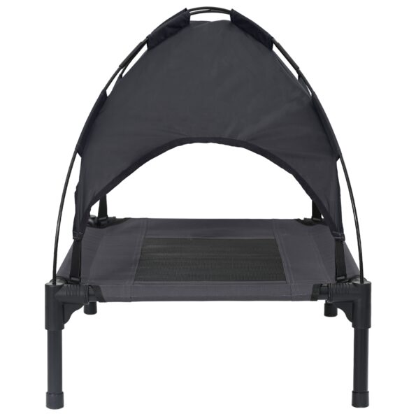 vidaXL Psia postel' Čierna 62 x 48 x 61 cm Oceľ – Obrázok 5