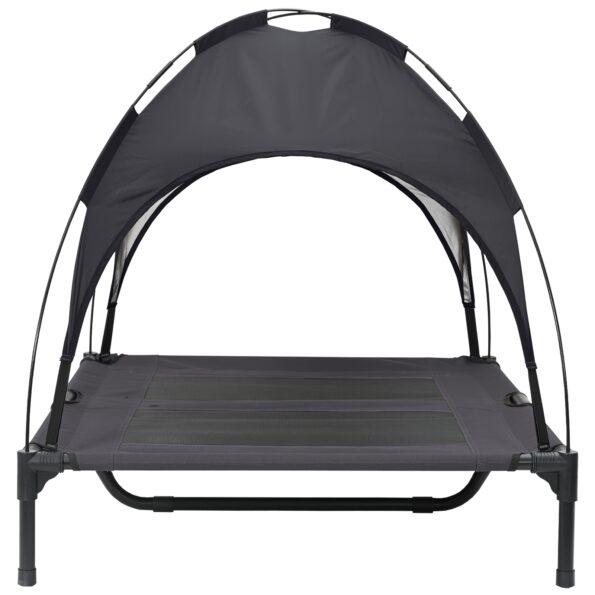 vidaXL Psia postel' Čierna 92 x 77 x 82,5 cm Oceľ – Obrázok 5