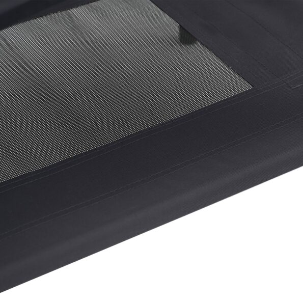 vidaXL Psia postel' Čierna 92 x 77 x 82,5 cm Oceľ – Obrázok 7