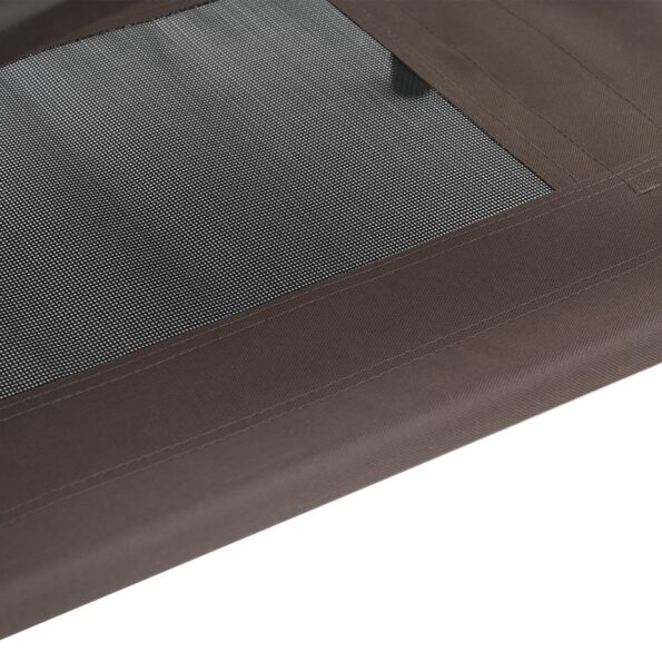 vidaXL Psia postel' Hnedá 92 x 77 x 82,5 cm Oceľ – Obrázok 7
