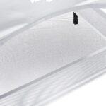 vidaXL Vyvýšená posteľ pre psa s odnímateľnou strechou Strieborná L Oceľ – Obrázok 7