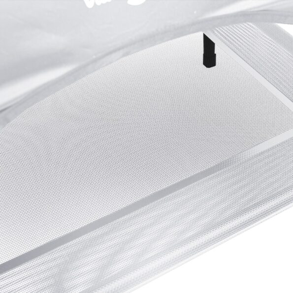 vidaXL Vyvýšená posteľ pre psa s odnímateľnou strechou Strieborná L Oceľ – Obrázok 7