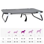 vidaXL Skladacia svetlosivá psia postel M Oxfordská tkanina a oceľ – Obrázok 10