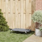 vidaXL Skladacia svetlosivá psia postel M Oxfordská tkanina a oceľ – Obrázok 3