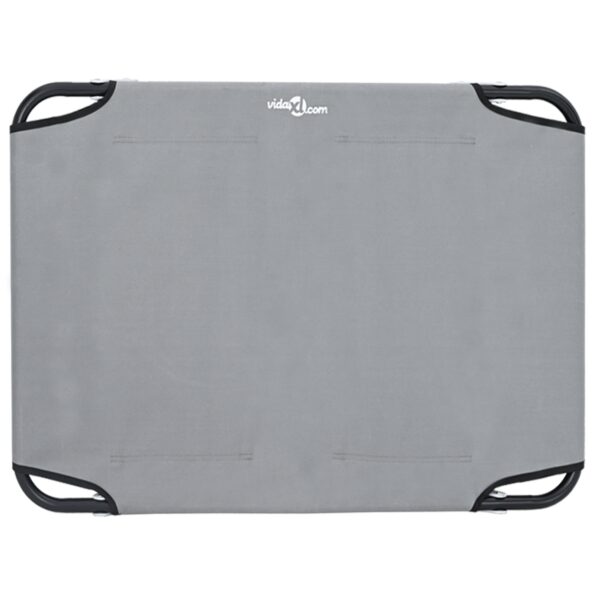 vidaXL Skladacia svetlosivá psia postel M Oxfordská tkanina a oceľ – Obrázok 6