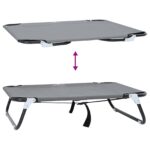 vidaXL Skladacia svetlosivá psia postel M Oxfordská tkanina a oceľ – Obrázok 8