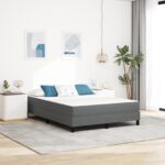 vidaXL Matracas s kapsulovými pružinami Svetlosivý Stredný 140x200x20 cm Textil