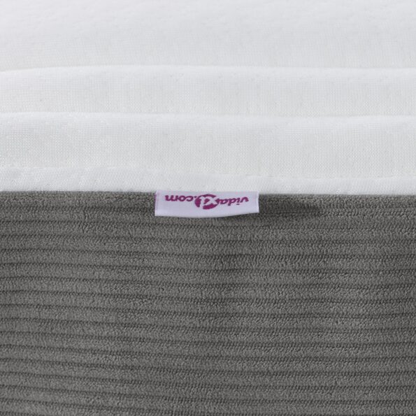 42008291_6.jpg vidaXL Matracas s kapsulovými pružinami Svetlosivý Stredný 140x200x20 cm Textil – Obrázok 6