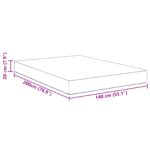 vidaXL Matracas s kapsulovými pružinami Svetlosivý Stredný 140x200x20 cm Textil – Obrázok 9