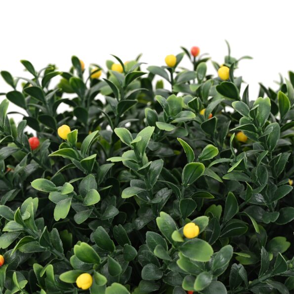 vidaXL Umelé stromčeky s ovocím a kvetináčom 35x50 cm Zelená – Obrázok 3