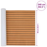 vidaXL Podlaha pre čln samolepiaca Hnedá a čierna 240x90 cm EVA pena – Obrázok 8