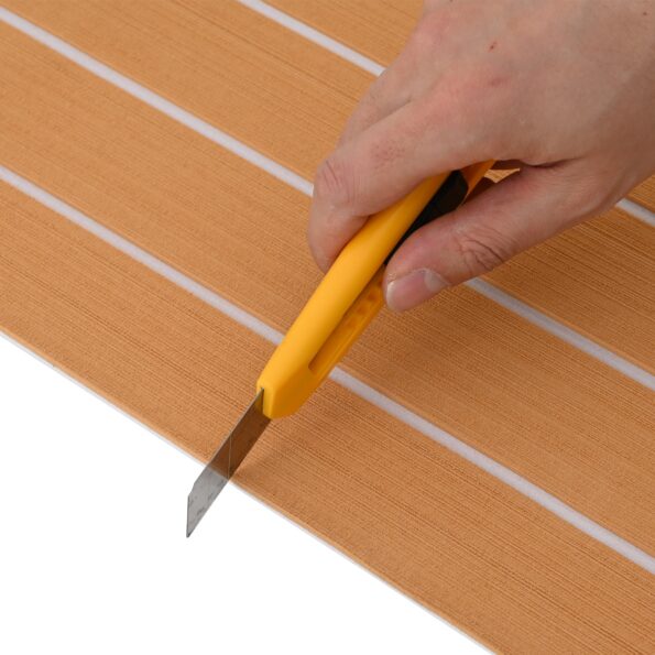 vidaXL Podlaha na loď Samo-prilepovacia Hnedá a Biela 240x60 cm EVA pena – Obrázok 6