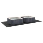 vidaXL Obdĺžnikový kryt na bazén Čierny Polyetylén 500 x 250 cm Trvácny – Obrázok 3