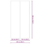 vidaXL Obdĺžnikový kryt na bazén Čierny Polyetylén 500 x 250 cm Trvácny – Obrázok 7