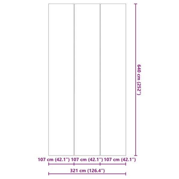 vidaXL Obdĺžnikový kryt na bazén Čierny Polyetylén 640 x 321 cm Trvácny – Obrázok 7