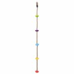 vidaXL Lezecké lano Viacfarebný 10,5 x 10,5 x 201 cm Polyester – Obrázok 2