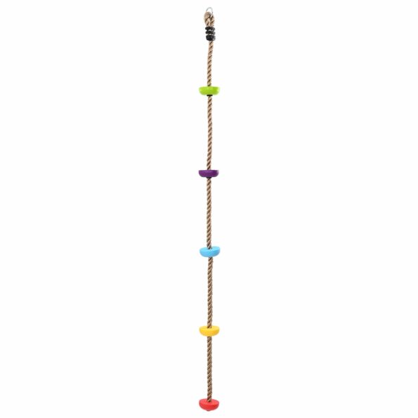 vidaXL Lezecké lano Viacfarebný 10,5 x 10,5 x 201 cm Polyester – Obrázok 2