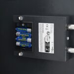 vidaXL Zámok s klávesnicou Gunmetal šedý Oceľ, Chróm Stredný Zámky – Obrázok 7