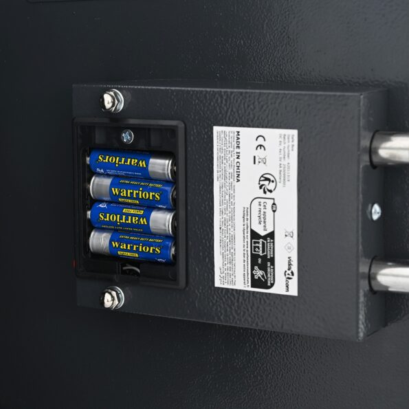 vidaXL Zámok s klávesnicou Gunmetal šedý Oceľ, Chróm Stredný Zámky – Obrázok 7