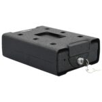 vidaXL Bezpečnostná schránka Čierna Kov Malé Zámky