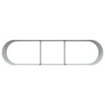 vidaXL Vyvýšený záhradný box Hnedý s dreveným vzhľadom 320x80x44 cm Oceľ – Obrázok 7