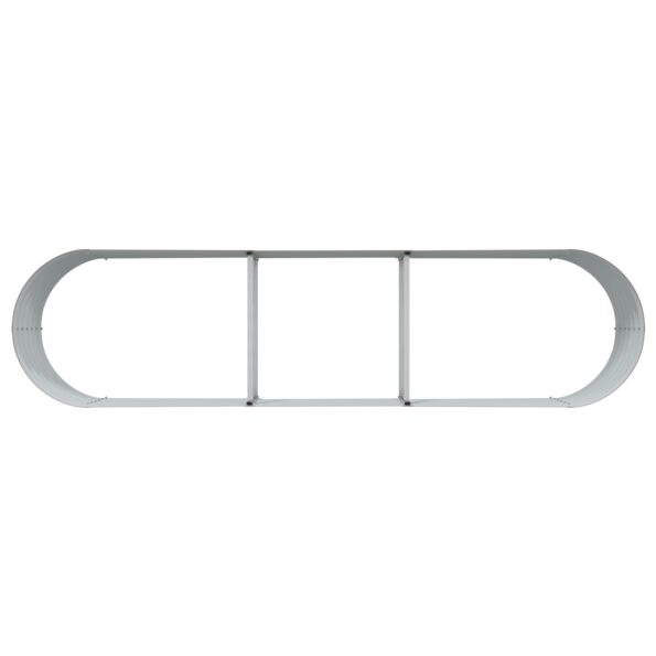 42011331_7.jpg vidaXL Vyvýšený záhradný box Hnedý s dreveným vzhľadom 320x80x44 cm Oceľ – Obrázok 7