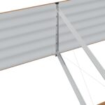 vidaXL Vyvýšený záhradný box Hnedý s dreveným vzhľadom 320x80x44 cm Oceľ – Obrázok 8