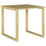 vidaXL stôl na ležanie 50.5x50.5x46 cm impregnované borovicové – Obrázok 2