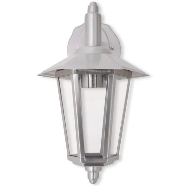 42222_3.jpg vidaXL Vonkajší nástenný lampáš, nerezová oceľ – Obrázok 3