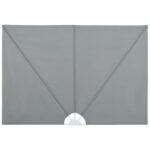 vidaXL Skladacia bočná markíza na terasu, sivá 400x200 cm – Obrázok 2