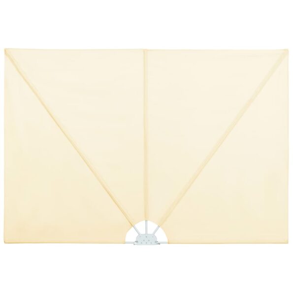 vidaXL Skladacia bočná markíza na terasu, krémová 240x160 cm – Obrázok 2