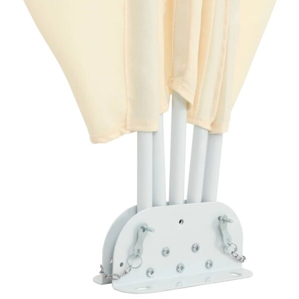 vidaXL Skladacia bočná markíza na terasu, krémová 240x160 cm – Obrázok 7