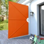 vidaXL Skladacia bočná markíza na terasu, tehlová 240x160 cm – Obrázok 3