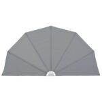 vidaXL Skladacia bočná markíza na terasu, sivá 200 cm – Obrázok 2