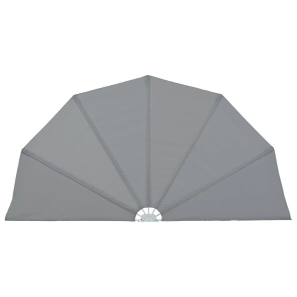 vidaXL Skladacia bočná markíza na terasu, sivá 200 cm – Obrázok 2