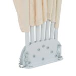 vidaXL Skladacia bočná markíza na terasu, krémová 200 cm – Obrázok 7