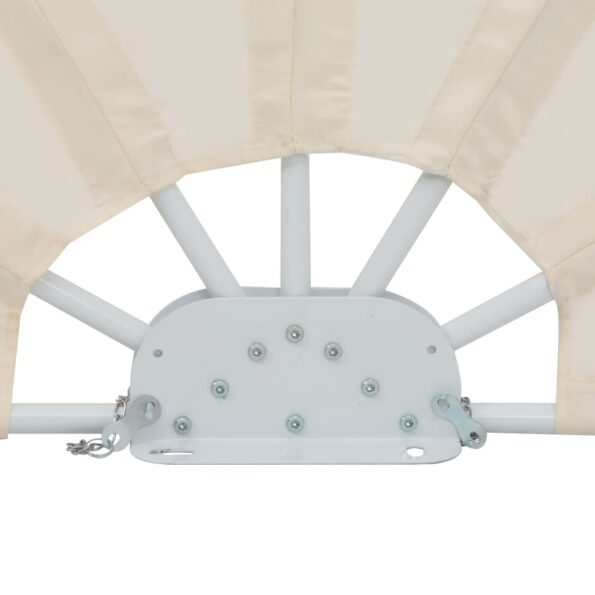 vidaXL Skladacia bočná markíza na terasu, krémová 200 cm – Obrázok 8