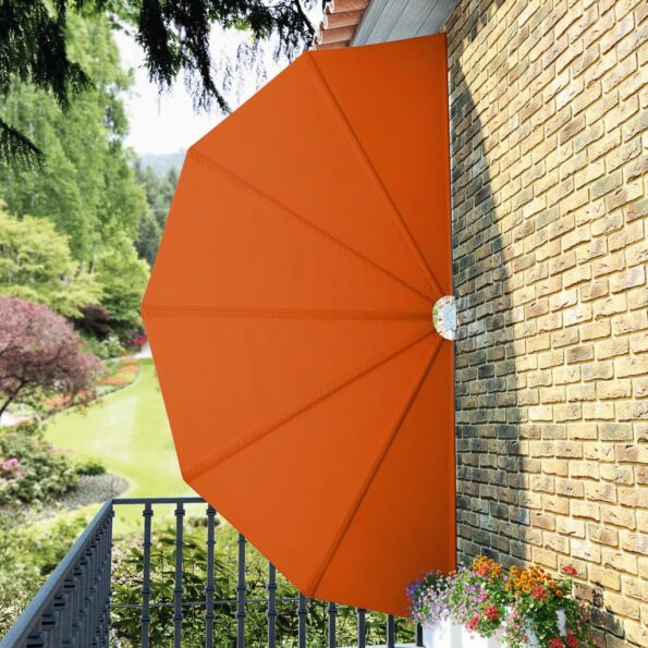 vidaXL Skladacia bočná markíza na terasu, tehlová 200 cm – Obrázok 4