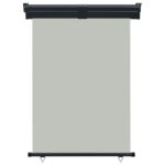 vidaXL Bočná markíza na balkón 125x250 cm, sivá – Obrázok 2