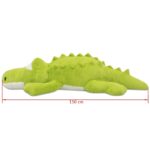 vidaXL Hračka plyšový krokodíl, XXL, 150 cm – Obrázok 5