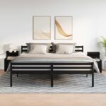 vidaXL Nočné stolíky 2 ks s 2 zásuvkami čierne 40x36,5x62 cm – Obrázok 3