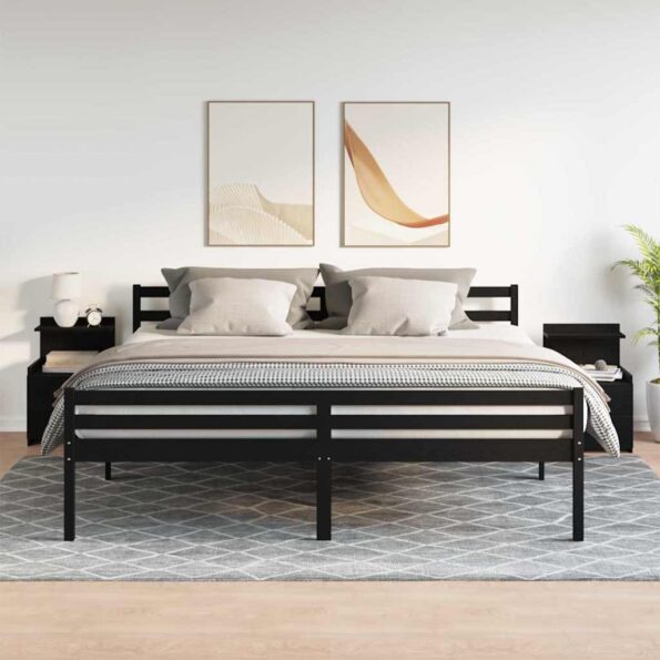858635_3.jpg vidaXL Nočné stolíky 2 ks s 2 zásuvkami čierne 40x36,5x62 cm – Obrázok 3