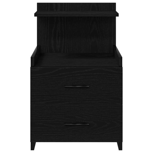 858635_4.jpg vidaXL Nočné stolíky 2 ks s 2 zásuvkami čierne 40x36,5x62 cm – Obrázok 4