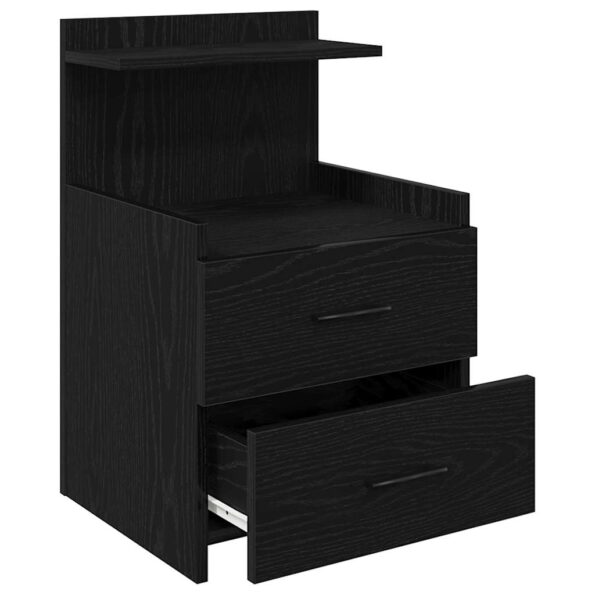 858635_5.jpg vidaXL Nočné stolíky 2 ks s 2 zásuvkami čierne 40x36,5x62 cm – Obrázok 5