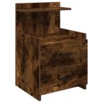 vidaXL Nočné stolíky 2 ks s 2 zásuvkami, dymový dub 40x36,5x62 cm – Obrázok 6