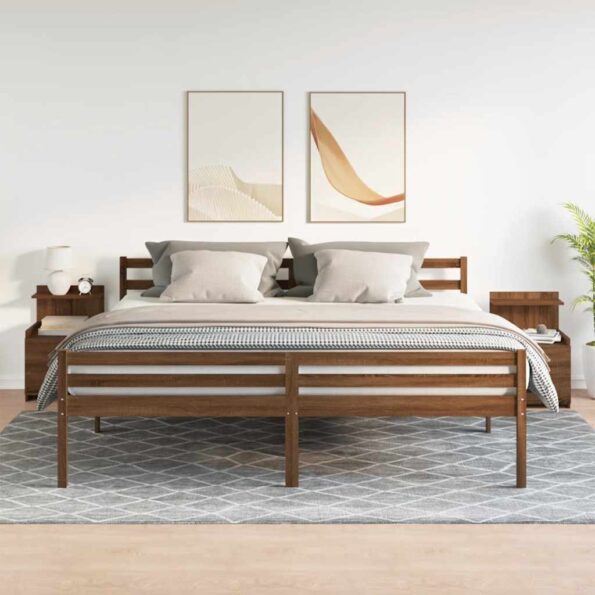858645_3.jpg vidaXL Nočné stolíky 2 ks s 2 zásuvkami hnedý dub 40x36,5x62 cm – Obrázok 3